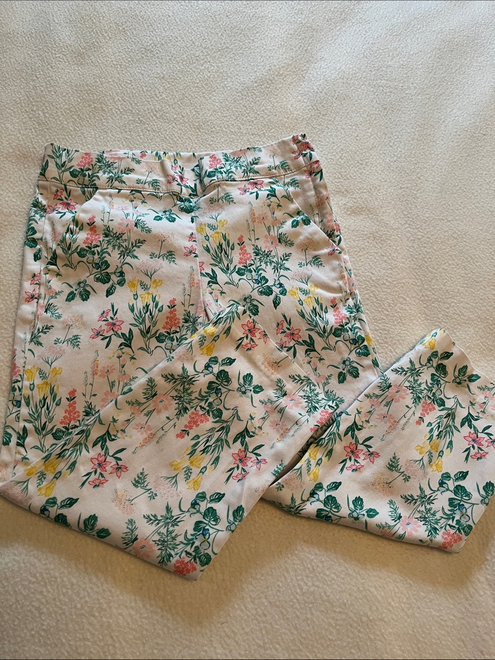 Janie and Jack floral print pants. Size 5